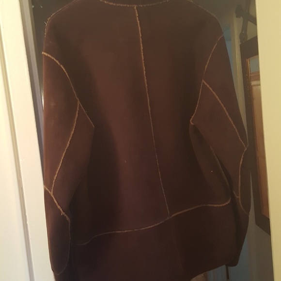 Faux sherling mens jacket